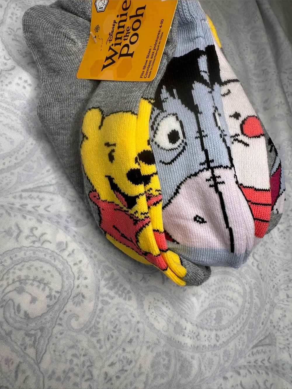 Winnie The Pooh 6 Pack Ankle Socks size 4-10